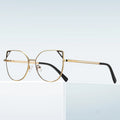Fashion Oversized Cat Ear Metal Eye Frames Custom logo Glasses Frame Optical Eyeglasses for Women Frame Glasses Ready Stock