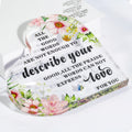 Anniversary Wedding Gift for Wife Husband Couple Acrylic Heart Gift for Woman Marriage Keepsake Decoration