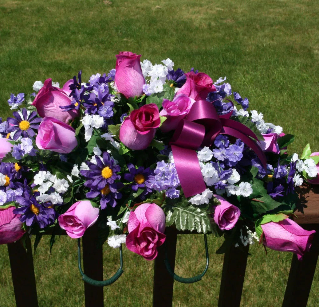 50 Pack 12" Floralcraft Saddle Memorial Headstone Saddles Funeral Gravestone Saddles