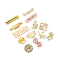 Newest Custom Metal Clothing Labels Washable Decorative Metal Tag with Brand Logo Garment Design