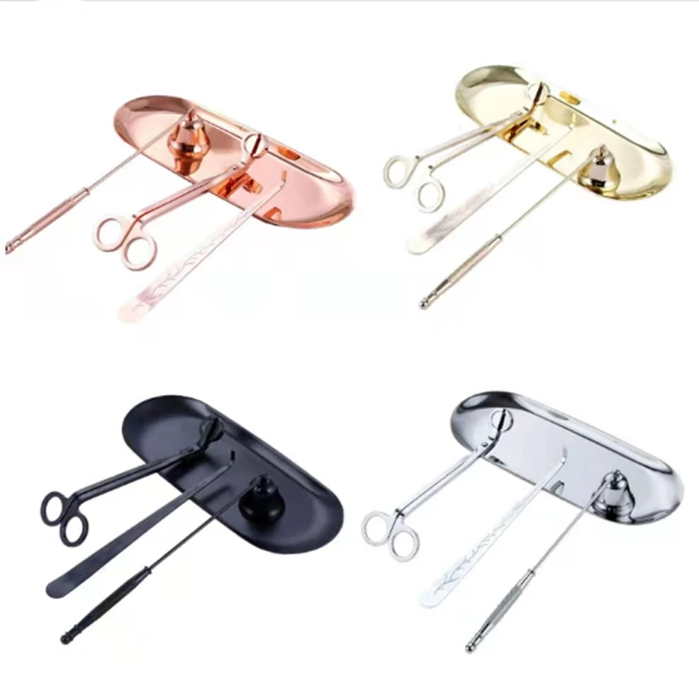 Candle Accessories Wick Trimmer Candle Snuffer Candle Scissors Set for Lover
