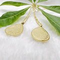 Inspire Stainless Steel Islamic Arabic Calligraphy Jewelry Gold Plated Islamic Drop Pendant Necklace Waterproof Eid Gift