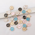 Custom Silver Initial Alphabet Letter Charms A-Z 26 DIY Metal Letter Charms with Gold Plating Jewelry Accessories