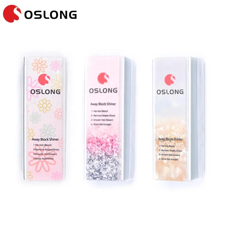 White Nail Art Buffers Sanding Block Buffing Grinding Polishing Block Nail File Buffer Pedicure Professional Nail Art Tool