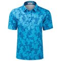 ODM OEM Custom Logo Men's Camo Golf Shirts Anti UV Protection UPF 50+ Moisture Wicking Short Sleeve Quick Dry Golf Polo T Shirt