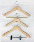 Wholesale Luxury Customised Wide Wood Kids Jacket Suit Pants Coat Mannequin Wooden Hanger
