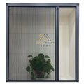 Hot Sale Built-In Modern Retractable Polyester Pleated Plisse Window Screen Folding Sliding Netting Mosquito Net