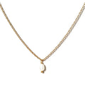 Milskye Fashion Women Simple 925 Sterling Silver 18K Gold Pearl Pendant Necklace