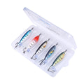 75mm 8g 5pcs/lot Top Water Overall Body Rotation Whopper Popper Fishing Lures Set Plopper Bait Blank