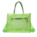 Factory Hot Selling Fashion Gentle Unisex Nylon Waterproof Zipper Closure Transparent Casual Large Capacity Shoulder Bag