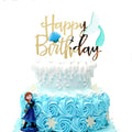 Marine Theme Conch Mermaid Tail Happy Birthday Cake Topper  for Girls Kids Birthday Party Decoration