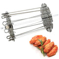Electric BBQ Motor Roast Fork Metal Spit Charcoal Chicken Grill Skewer Waterproof Corrosion Resistant Outdoor Camping Picnic