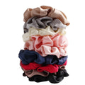 MIO Low MOQ Satin Silk Feeling Plain Colors Elastic Hair Ties  Women Scrunchy Hair Ring  Scrunchies Hair Band