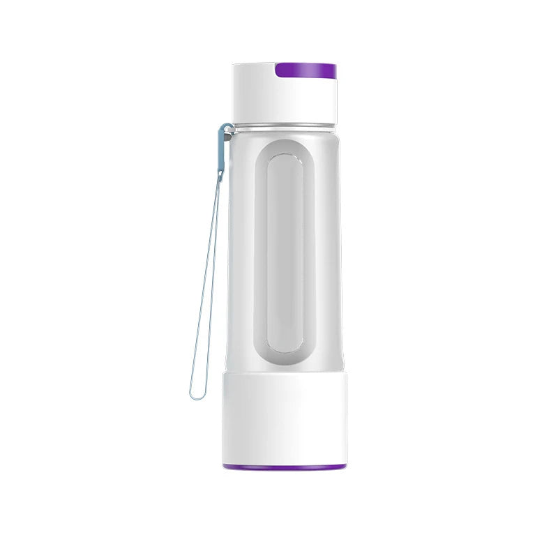 YenvQee 2000 PPB Water Generator 480ML USB/Electric Powered LED Light Cold Type Food Grade Tritan SPE PEM Hydrogen Bottle