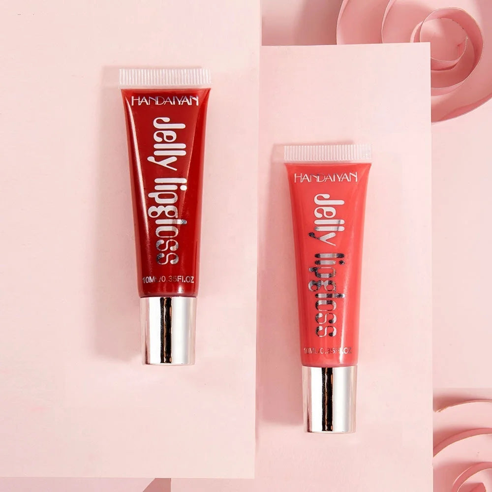 Wholesale High Shine Waterproof Moisturizing Lip Tint Candy Jelly Lip Gloss Glass Mirror Wholesale Lipstick