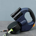 Custom Designer 2 In1 Multi-functional Light 3M Led Pet Leash Automatic Retractable Dog Leash With Container
