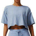 High Quality Cotton Oversized Crop Top T-Shirt Women's Loose Fit 3D Pattern Style Tee with Custom Logo and Button Decoration