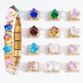2025 Italy Elastic Module Hand Ornaments New Cross-Border Stainless Steel Jewelry Loose Nature Diamond Wholesale Crystal DIY