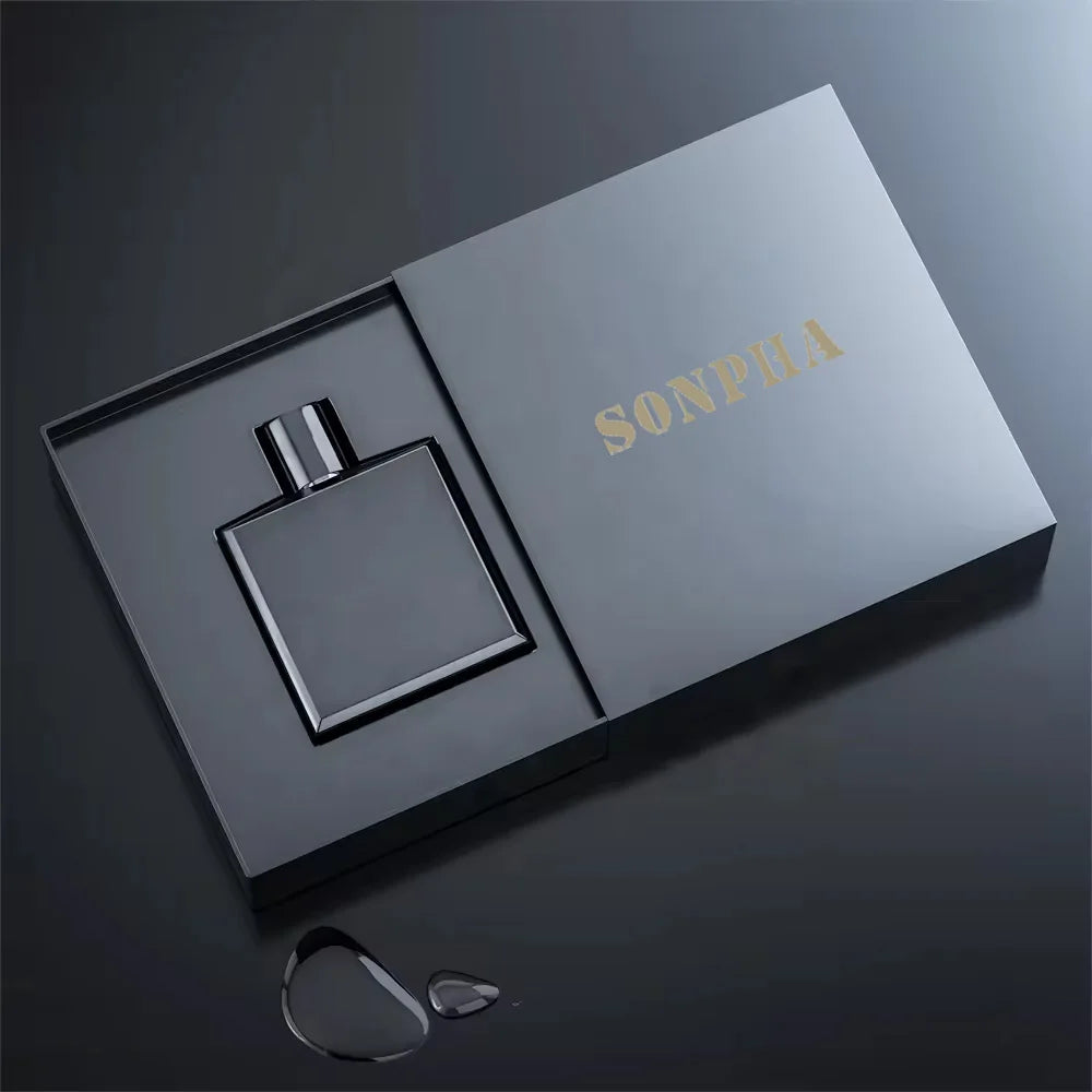 Luxury Hard Paper Cosmetic Packaging Box Custom Logo Rigid Cardboard Recycled Materials Sponge Lining Essential Oil Unique