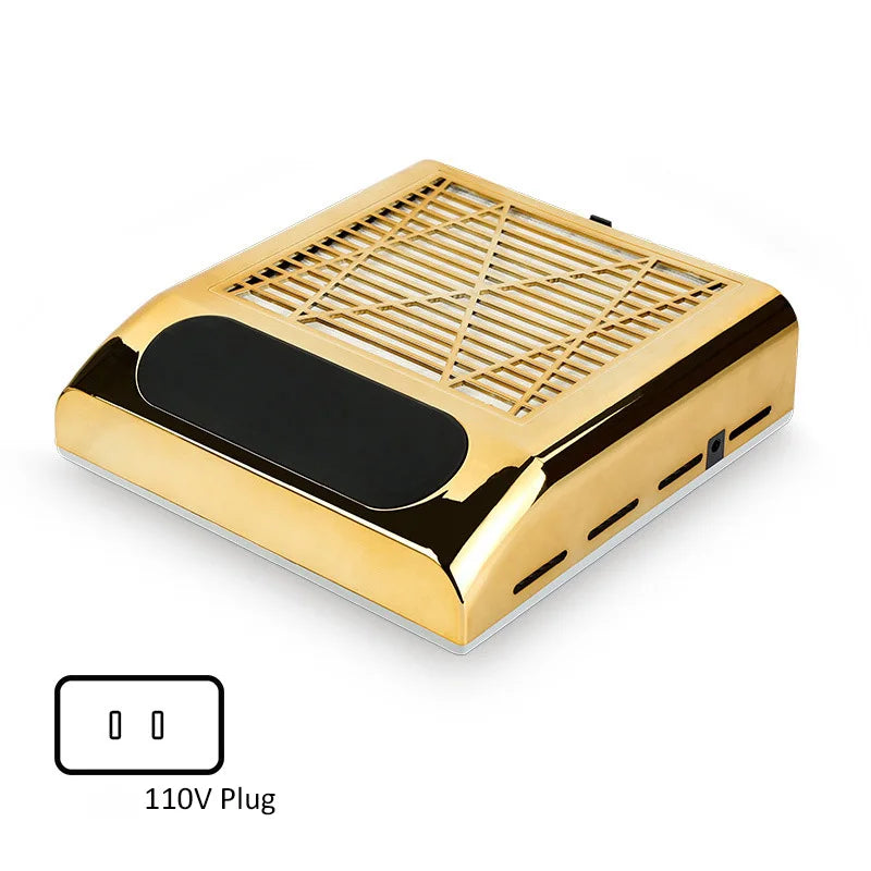 High Power 80W Nail Salon Equipment 4500RPM Electric Nail Vacuum Cleaner Professional Nail Dust Collector