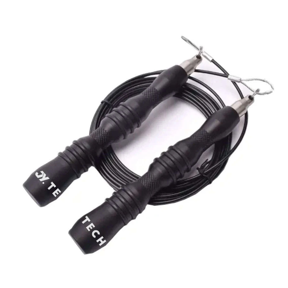 JY Long Handle Crossfit Aluminum Jump Rope Adjustable Weighted Speed Skipping Rope