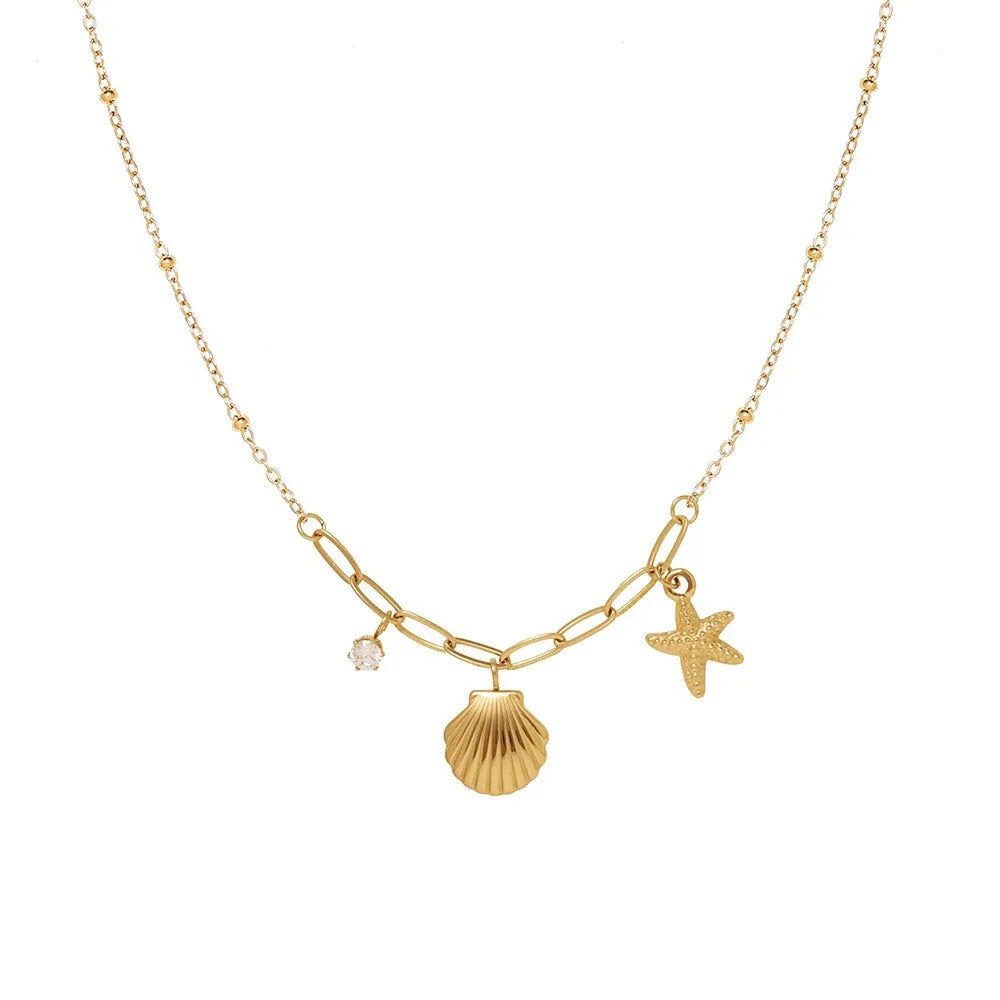 Quality Assurance 2025 18k Stainless Steel Jewelry Gold Plated Fashion Jewelry Necklace for Women