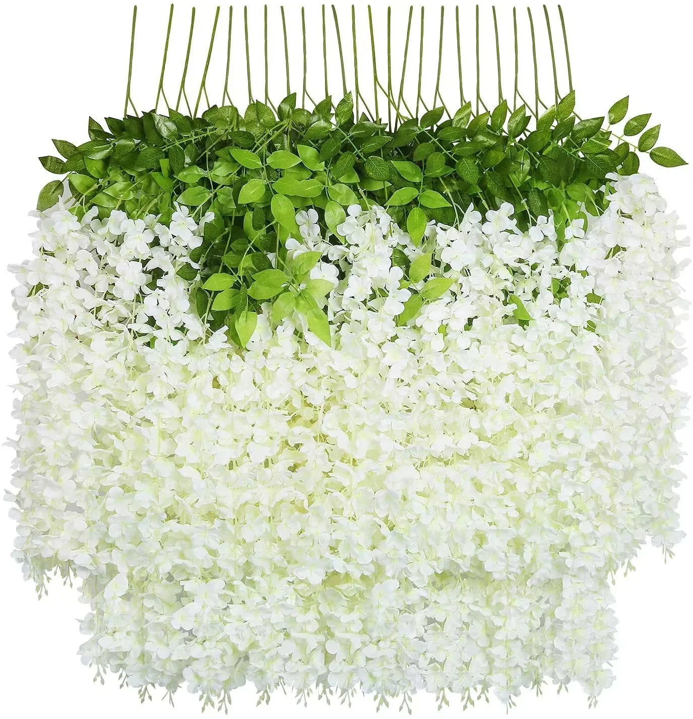 Wedding Faux Wisteria Wall Hanging Decoration Simulation Flower Rattan Wholesale Artificial Flower Christmas Graduation Wedding