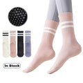 Low Moq Wholesale Women Barre Pilates Socks Design Anti slip Cotton Socks Grip Yoga Socks