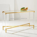 Luxury Modern Italian Design Console Table Transparent Acrylic Meuble Console for Home Hotel Villa Living Room Storage Features