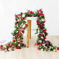 D3 Floral Craft Lifelike Hanging Silk Flower Garland Artificial Peony Vine for Store Home Party Garden Fence Decoration