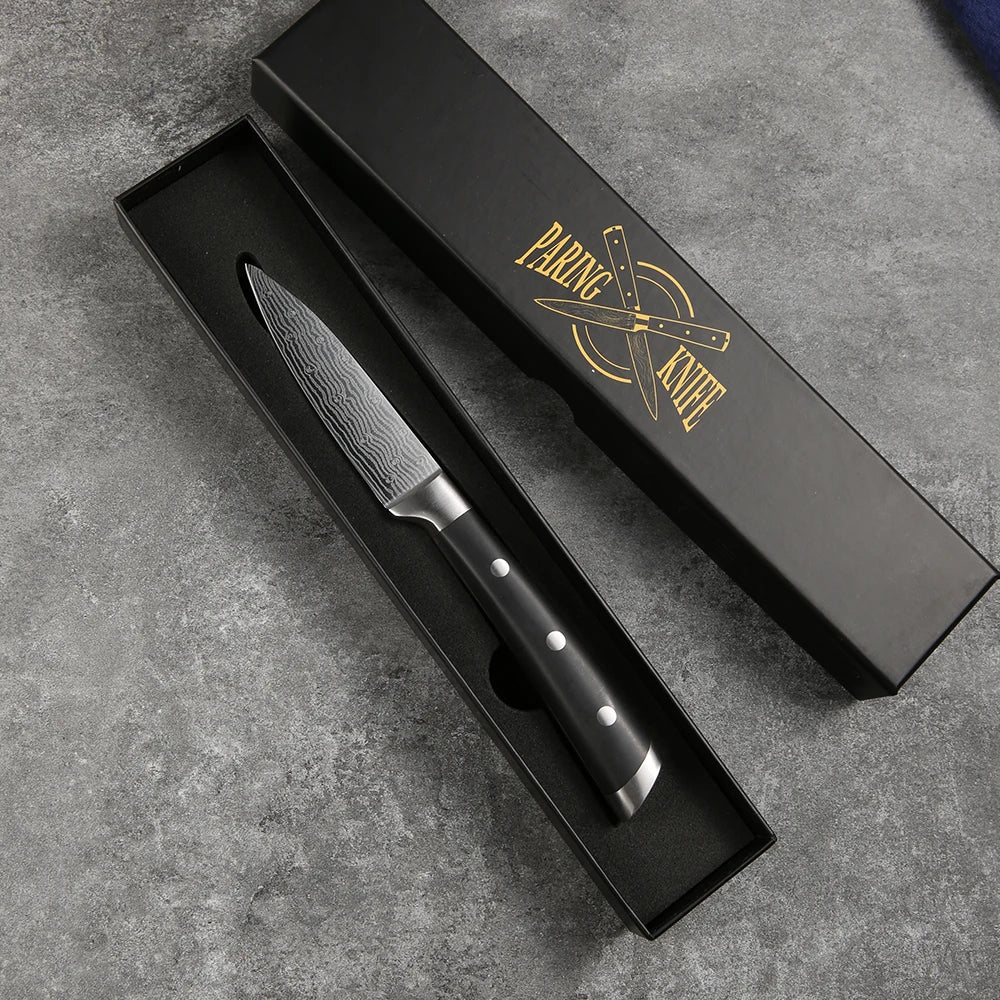 Professional 3cr13 Stainless Steel ABS Handle Paring Knife Daily Use Kitchen Tool with Presented Gift Box