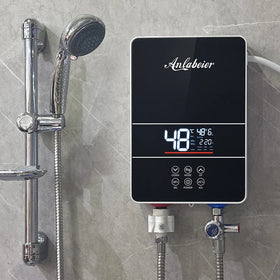 Wall Mounted 220v LED Screen Low Price Instant Tankless 6000w Instantaneous Heater Electric Water Heater
