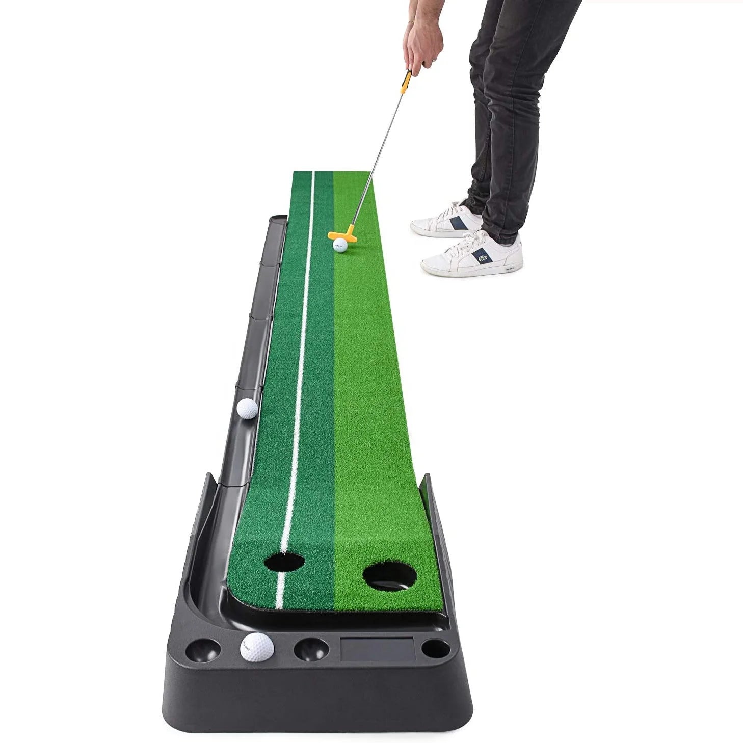 Custom LOGO Golf Practice Training Aids Indoor/Outdoor Golf Auto Return Putting Trainer Mat