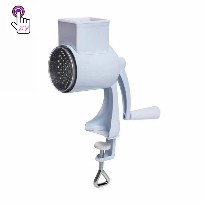 Multi Grinder With Suction Cup and 5 Drum Blades Rotary Drum Grater Multi Vegetable Cheese Grinder