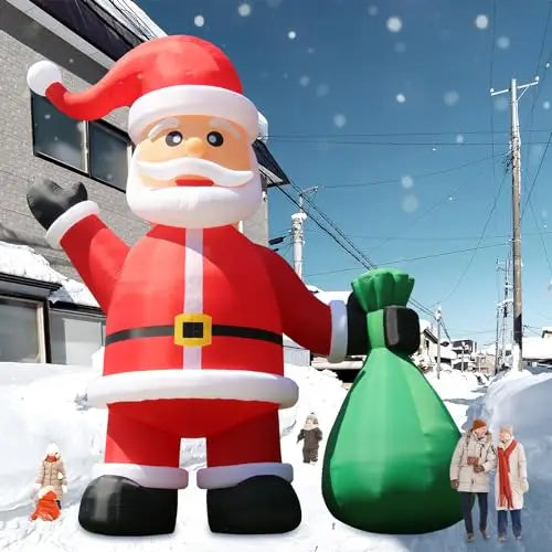 20/26/33/40FT Giant Inflatable Santa Christmas Premium Christmas Yard Decoration Inflatable Outdoor Blow up Large Santa Claus