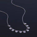 Multi Pendant Round Tag Stainless Steel Necklace