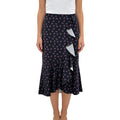 Custom Fashionable Advanced Asymmetrical Summer Casual Midi Flower Skirt for Women