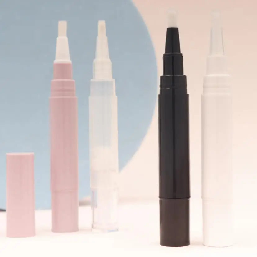 5ml Empty Twist Pen Lip Gloss Tube Plastic Cosmetic Container for Cuticle Nail Oil Eyelash Growth Liquid Brush Tip Brushes