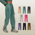 Xinglan 100% Cotton Vintage Heavy Weight Acid Washed Sweat Pants Winter Plain French Terry Custom SweatPants Letter Graphic