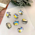 Internet Famous High Quality Transparent White Powder Big Red Pile Diamond Ball Accessories Wearable Nail Art Rhinestones Nail