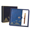 2025 Premium 2-Piece Notebook Gift Set for Fathers Day Personalized Corporate Gifts for Employees Clients Conference Branding
