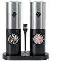 Wholesale Eco-Friendly Stainless Steel Semi-Automatic Electric Spice Grinder Set with Custom Logo Battery Powered