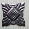 Hot Forged Iron Gate Fence Stair Elements Wrought Iron Components Decorative Stamping Flower