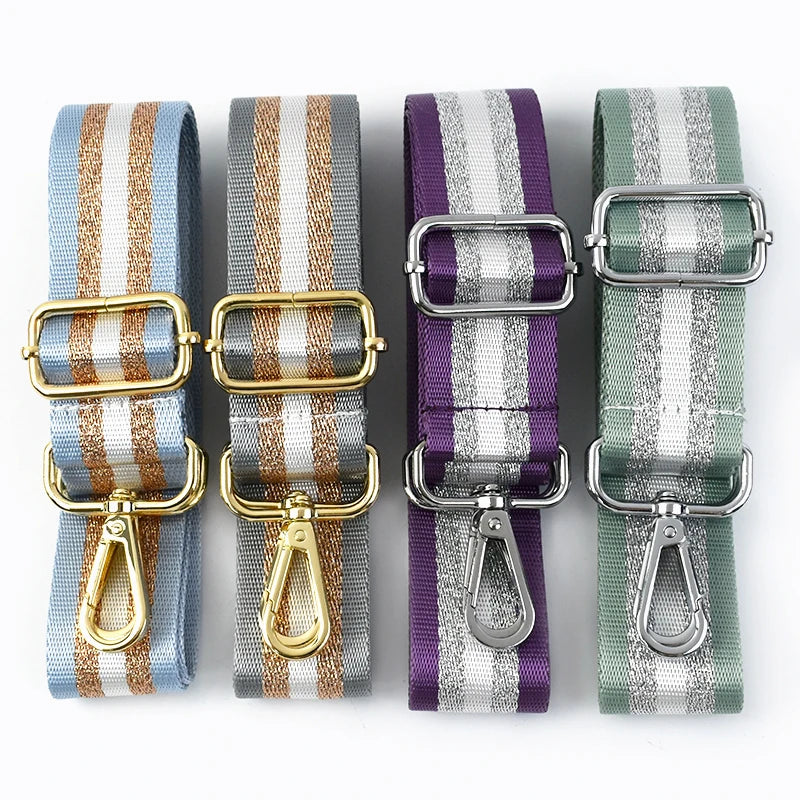 For Deepeel BS656 Women's 3.8*80-130cm Polyester Bag Single Shoulder Crossbody Replacement Long Shoulder Strap Colorful