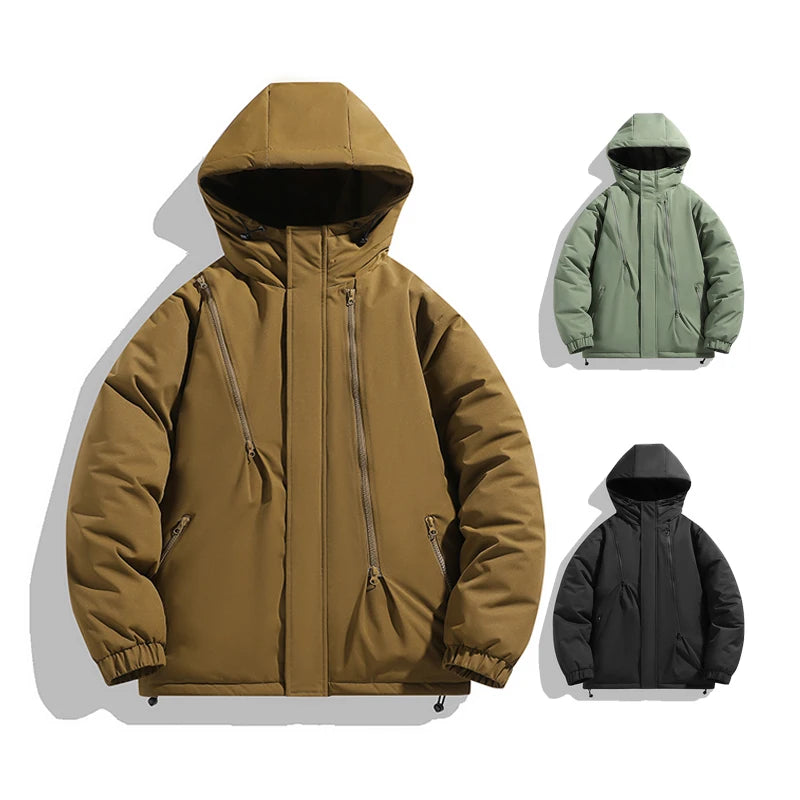 Fashion Design Men Jackets and Coats 2023 Custom Logo Winter Polyester Filled Bread Jacket Puffer Coat