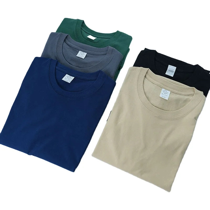 YKH High Quality Pure Cotton 200GSM Preshrunk Crew Neck Plain Custom T Shirts With Logo for Kids Boy  Men
