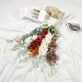 D-DE001 Wholesale Cheap Decorative Real Touch Artificial Flower Silk Delphinium Blue for Decoration