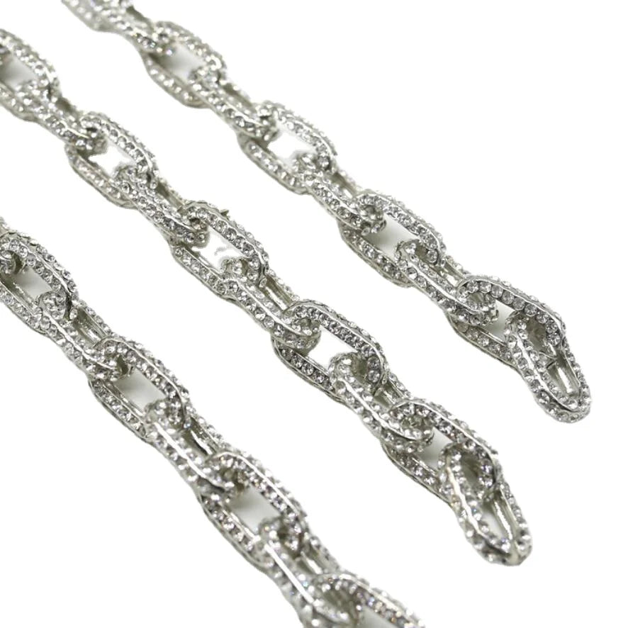 Women's Custom DIY Rhinestone Chain and Chains Factory Direct Custom Chain Belts Gillian Brand