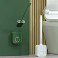 Diatom Mud TPR Toilet Brush No Dead Ends Long Handle Bathroom Silicone Toilet Cleaning Brush and Holder Toilet Brush Set