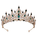 Baroque Bride Tiara Crown Royal Queen Crown Prom Bridal Wedding Tiaras and Crowns for Wedding Prom Birthday